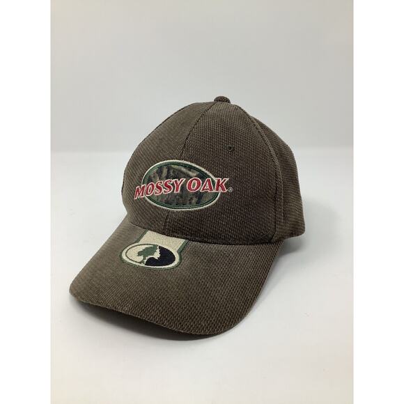 Mossy Oak Embroidered Hunter Green Mens Baseball Hat Cap Adjustable Hunting Camo - Picture 1 of 10